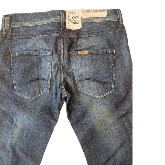 RARE Vintage Lee Works Denim Blue Jeans Women's Men's Size W25xL31 - Picture 4 of 12